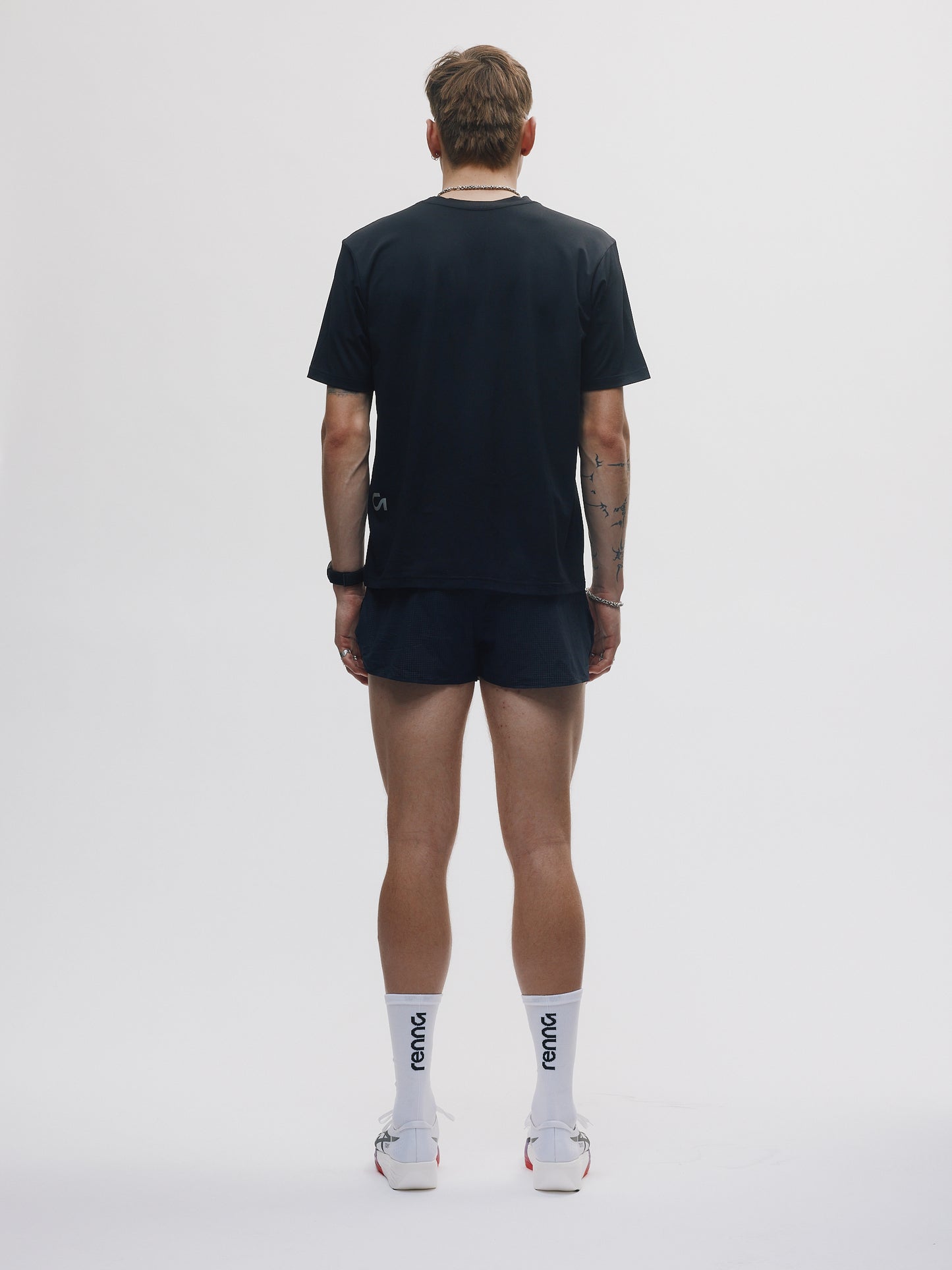 Renna Performance Running Socks, heel and toe reinforcement detail