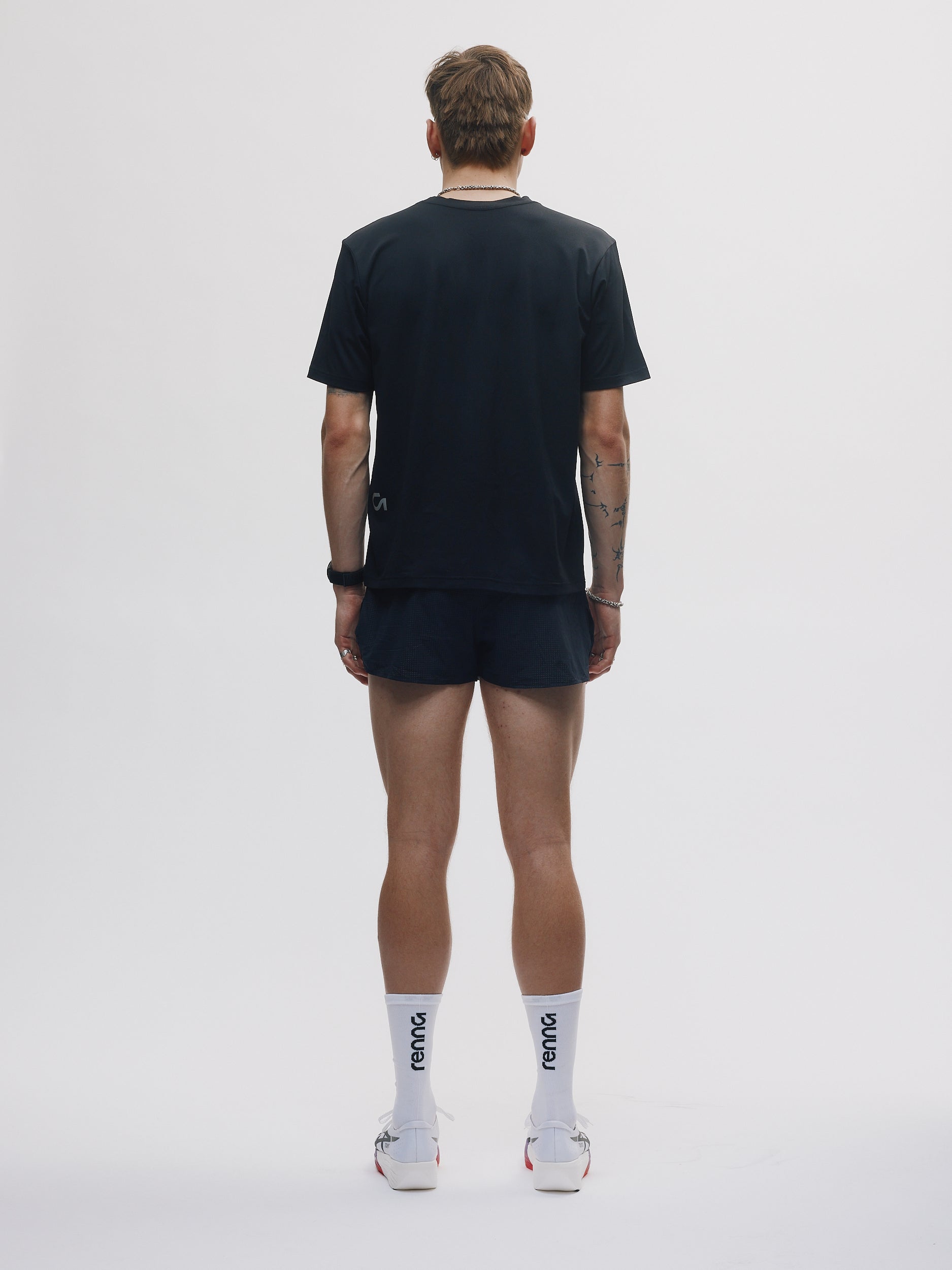 Renna Performance Running Socks, heel and toe reinforcement detail